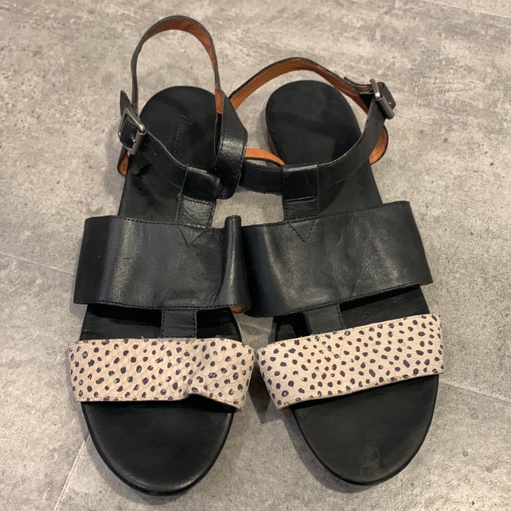 Madewell Strap Boardwalk Sandals Size 10